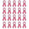 20 штук броши-булавки с лентой, значки awareness рака молочной железы, лацканные значки, женские украшения