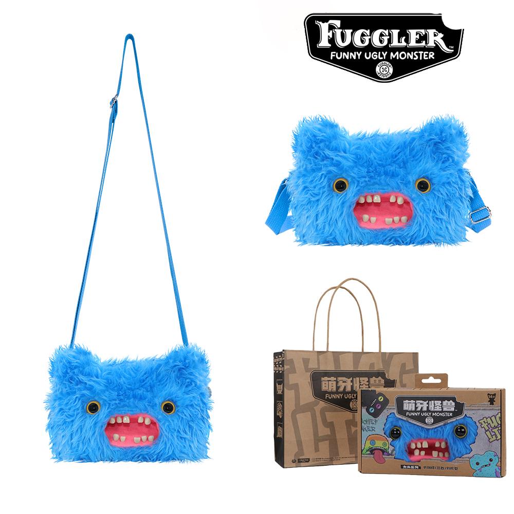 Fluffy Crossbody Bag Wide Eyed Weirdo Screech Dolls Ugly Tooth Monster Plush Toys Big Head Furry Backpack Gifts