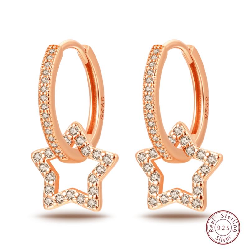 Серьги-кольца из серебра 925 пробы, минималистичные, золотые, круглые, модные, с застежкой-пряжкой с цирконием, свадебные украшения, подарок для женщин