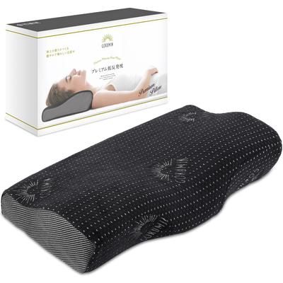 Подушка для сна GOKUMIN Memory Foam с регулировкой высоты, боковая спинка, без шеи, черная подушка для сна [Хорошая 4-уровневая функция] Высокая, низкая, нескользящая,