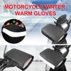Motorcycle Handlebar Muffs Windproof PU Leather Hand Warmers ATV Hand Warmers Scooter Handlebar Muffs For Men Women Winter Cold