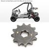 12 Tooth Front Sprocket for 530 Chain | 0.8in/20mm Shaft, 2.36in/60mm Dia, Steel Made, Fits 125cc-350cc Dirt Bikes, ATVs & Trail Bikes