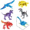 DIY MOC Building Block Transparent Tyrannosaurus Rex Spiny Backed Ankylosaurus Plesiosaur Children's Toy for Children Gifts