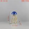 Modern Minimalist Crystal Jellyfish Ornaments Metal Ocean Art Living Room Bedroom Hotel Home Accessories Table Decoration