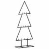 Metal Christmas Tree Decoration Black 60 cm