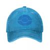 Ash Logo Baseball Cap Vintage Distressed Denim Washed Anime Snapback Hat for Unisex Women Outdoor Activities Hats Cap