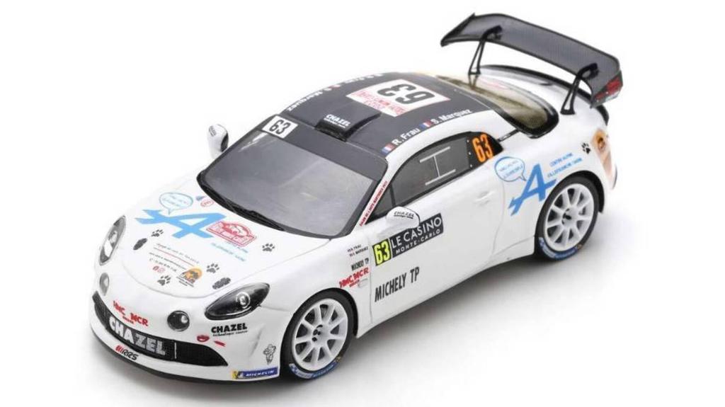 Spark Alpine A110 Rally RGT Chazelle Technology Corse 2023 Rally Monte Carlo 1/43 #63 R.Frau/S.Marquez