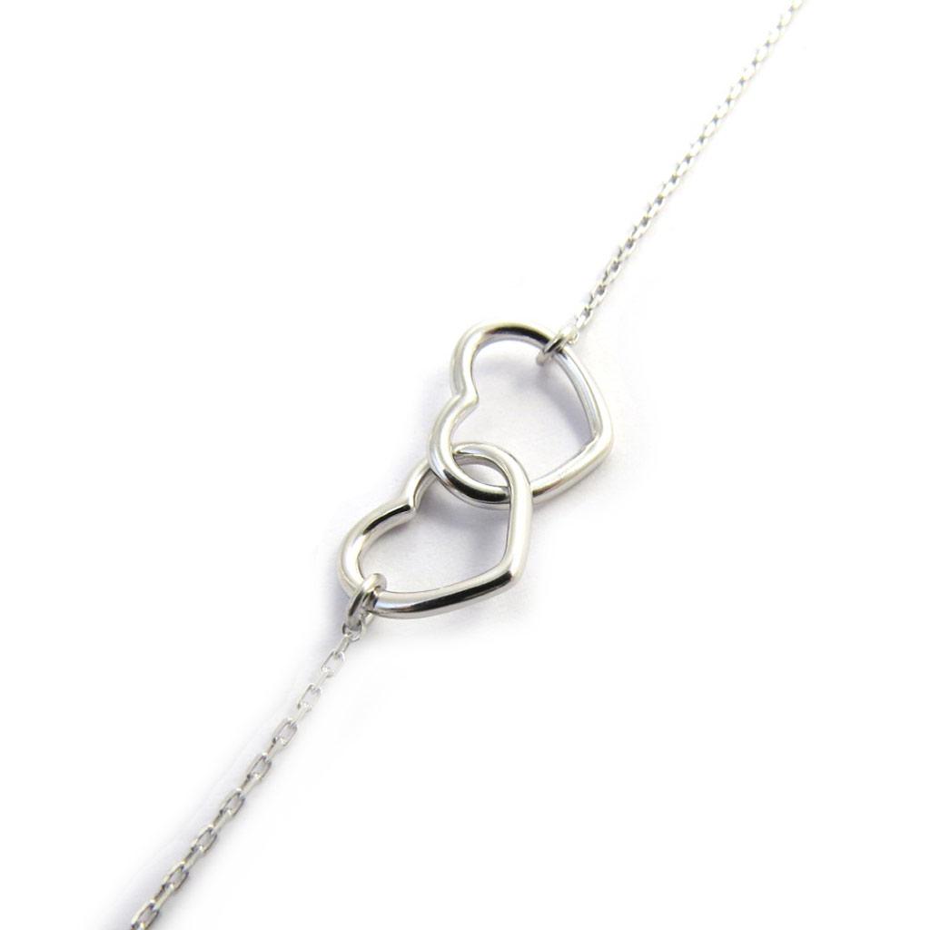 Les Trésors De Lily [N2837] - Silver Bracelet 'Love' Silver (rhodium-plated) - 12x12 Mm