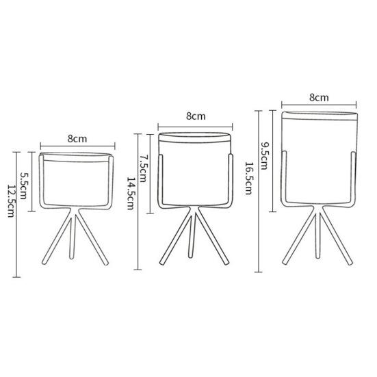 Металлический кронштейн для домашнего сада, керамический держатель для цветочного горшка, художественный контейнер для растений, кашпо