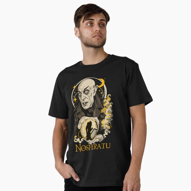 Nosferatu Gothic Vintage Horror halloween Gift t shirt Scream film Graphic clothes 100 cotton printed All size tops S6XL