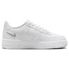 Nike Air Force 1 GS Cut Out Swoosh — Детские кроссовки Photon Dust белого цвета FQ2413-100