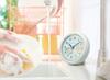 Seiko Clock CQ224W Waterproof Kitchen Bath Wall or Tabletop Water 123 x 122 x Sumikko Gurashi Design & Clock, Analog, Use, Resistant, White, 48mm,
