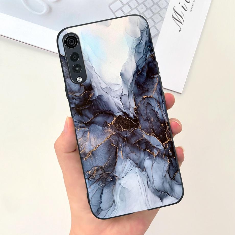 For LG Velvet 5G Case LG Velvet 4G Back Cover Liquid Silicone Bumper Shell On LGVelvet LM-G900N Coque Fashion Design Pattern Bag