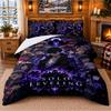 Solo Leveling Pattern Bedding 3Pcs Set Bed Sheet And Pillowcases For Indoor Bedroom