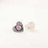 Rare Morganite Gemstone 925 Sterling Silver Jewelry Handmade Wedding Stud 0.6" EE-143-6