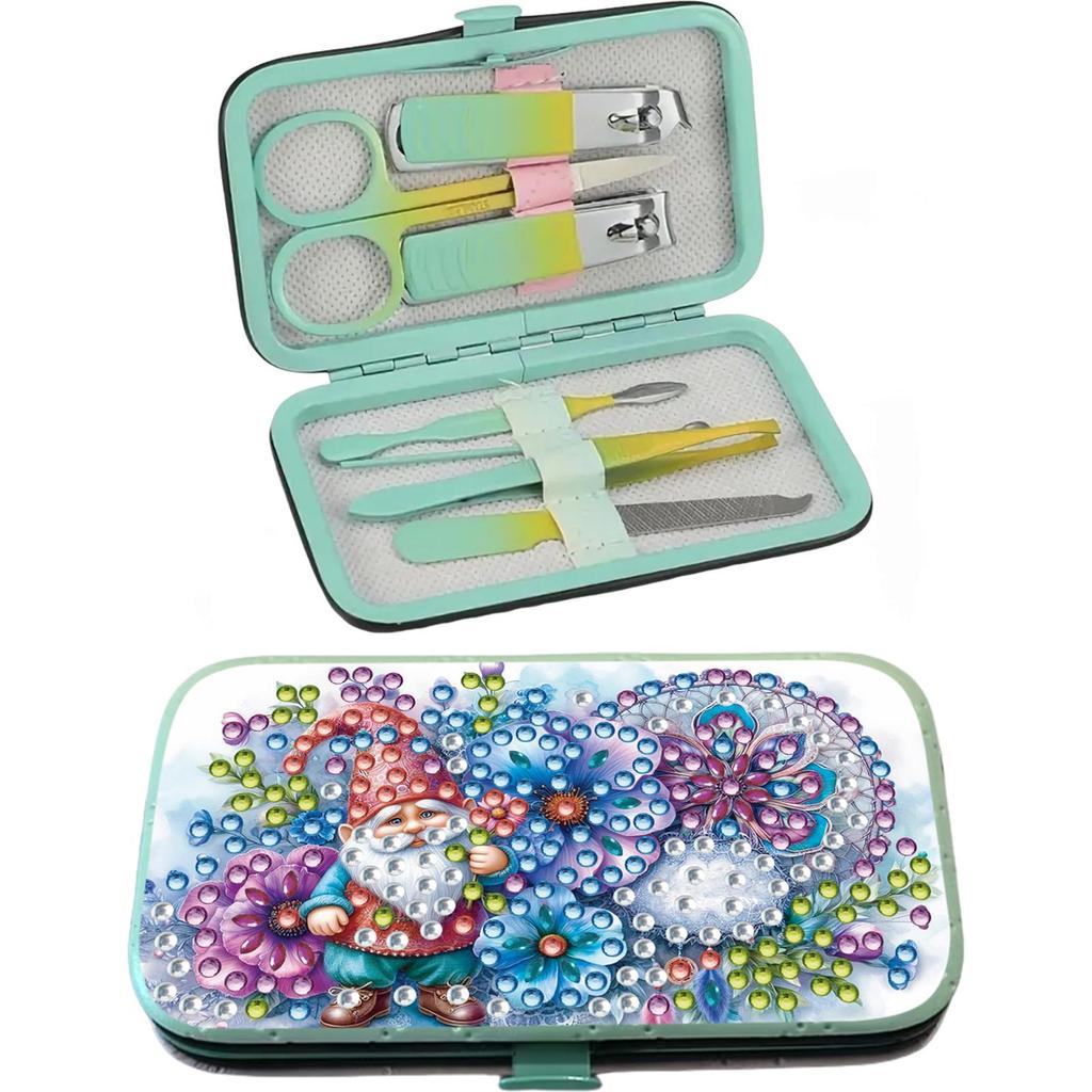 Diamond Painting Nail Art Bag Set Includes 7 Professional Tools Diamond Painting Nail Art Kit Gift for Family and Home Use