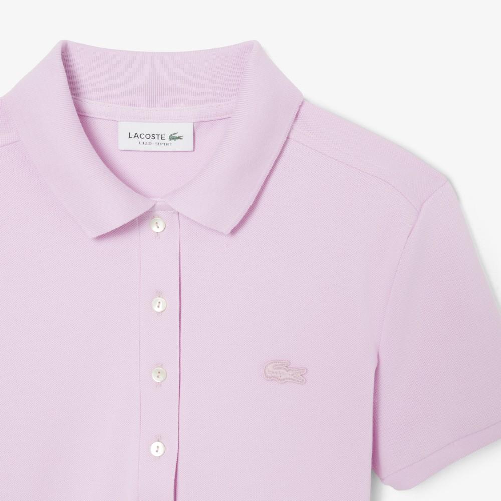 Lacoste Женская облегающая мини-пике поло-рубашка PF5462-56GZ4H