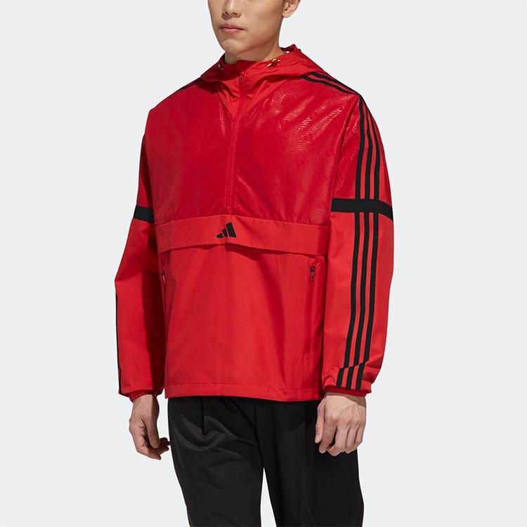 adidas Толстовки Мужские Энергия Красный С капюшоном Умеренный Обычный GF4047