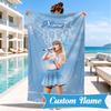 Custom Name Beach Towel Top singer Taylor Microfiber Beach Towel, Lightweight for Summer Travel, Swimming Pool Fan Birthday Gift