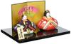 Dolls for the Girls' Festival, Kinsai Imperial Prince and Princess Seated Doll (Hanamai, Small) 2413