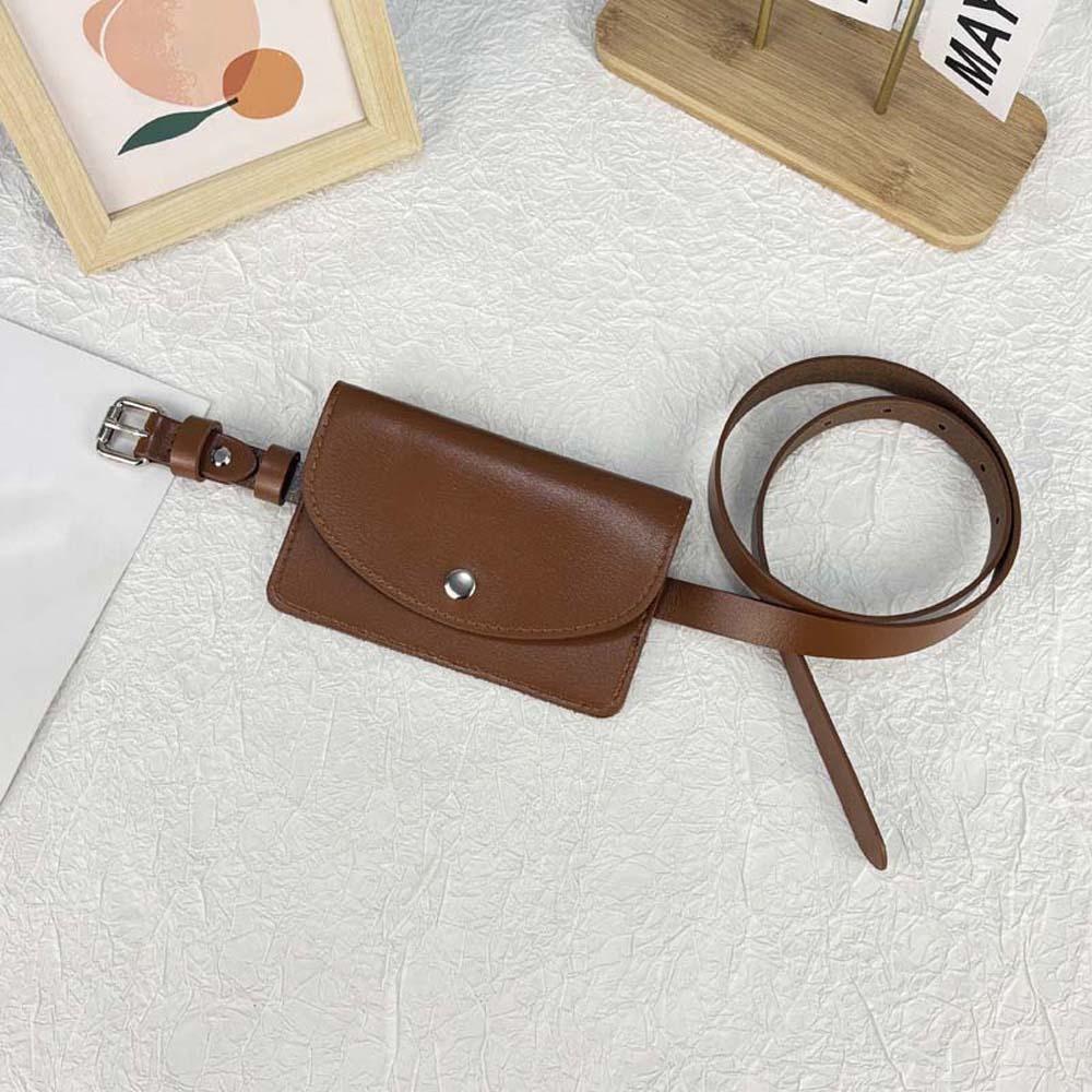 Поясная сумка с клапаном, съемный кошелек для монет из искусственной кожи, поясной ремень с сумкой для хранения