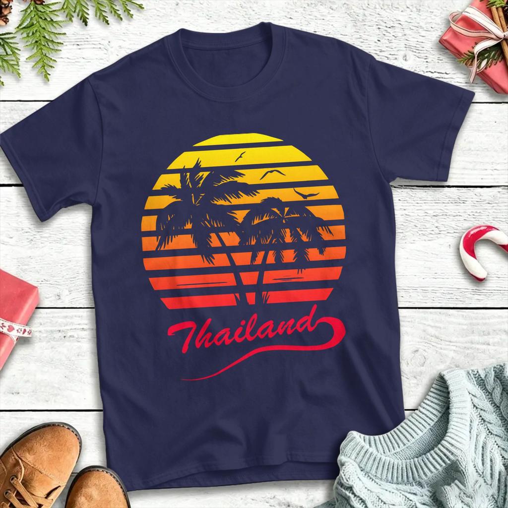 Casual T Shirt Summer Thailand (2) Trendy Cool T-Shirts  Cotton Tee Shirt for Man Y2K Fun Short Sleeve Top Tees