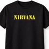 Унисекс футболка Nirvana Классический логотип Гранж Курт Кобейн Графическая
