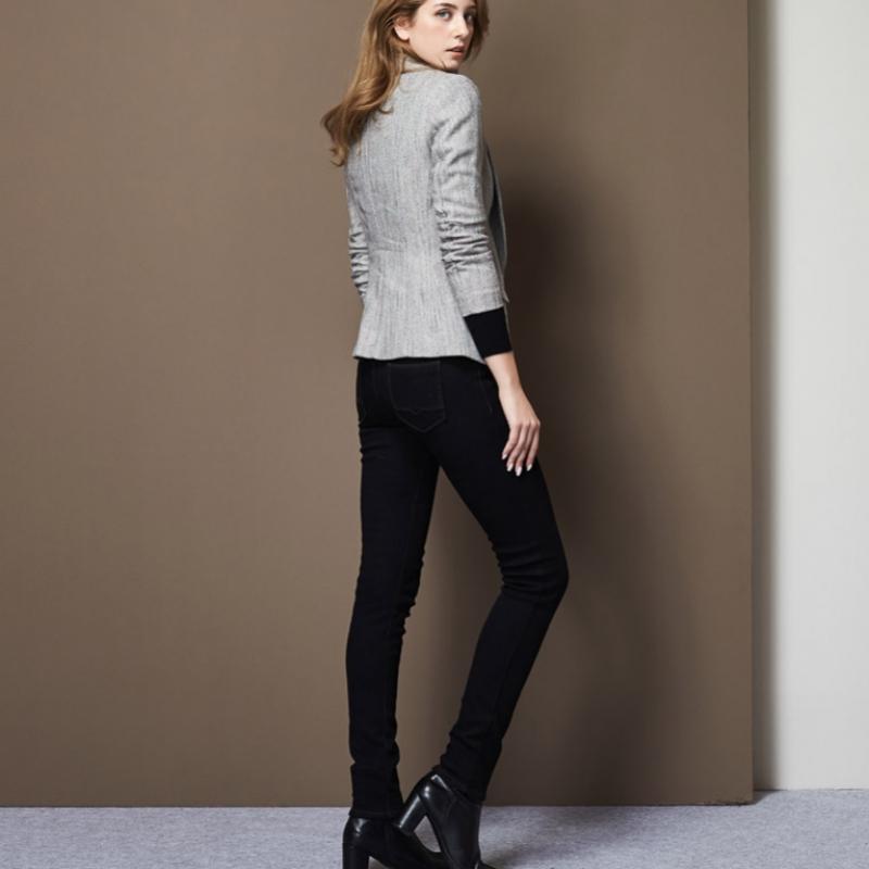 Bang Bang Women S claSSic Bonded Stretch Denim jeanS Black