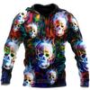 Men's Hoodies Devil Gothic Skull Fun Funny Leisure Pullover New Fashion Harajuku Street Jacket for Men and Women  Y2k