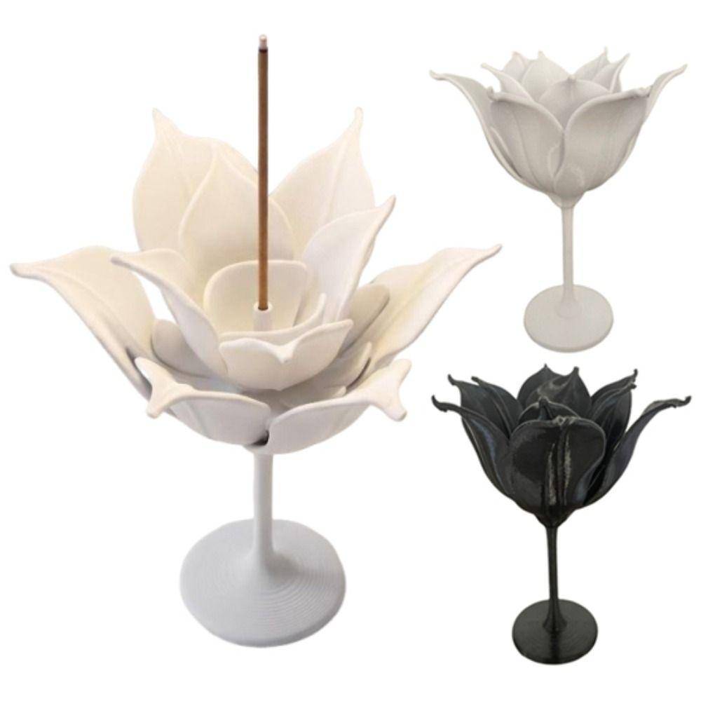 Chinese Style Floral Incense Burner Minimalist Incense Stick Holder Purify Air
