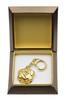 Pug II - Gilded Key Ring with Dog In Gift Box, Handbag Decoration, Luxury Accessory by Art-Dog Brand
