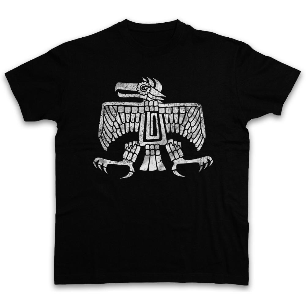AZTEC EAGLE TSHIRT Indians Indian Sign Graphic Printed Tshirt Culture Civilization Mayans Religion Shirt Mens Summer Cotton Tee