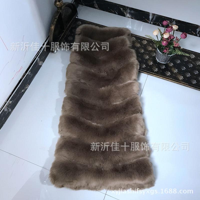 Осень и зима новый женский жилет из искусственного меха лисы длинный корейский вариант тонкий и тонкий пальто