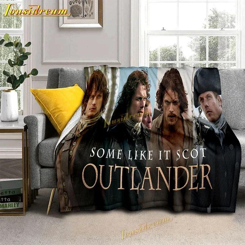 Пледы Outlander Печать Война Любовь Плед для дивана Плед из сериала Аниме Пледы Мягкие Покрывало Плед-бросок Подарок