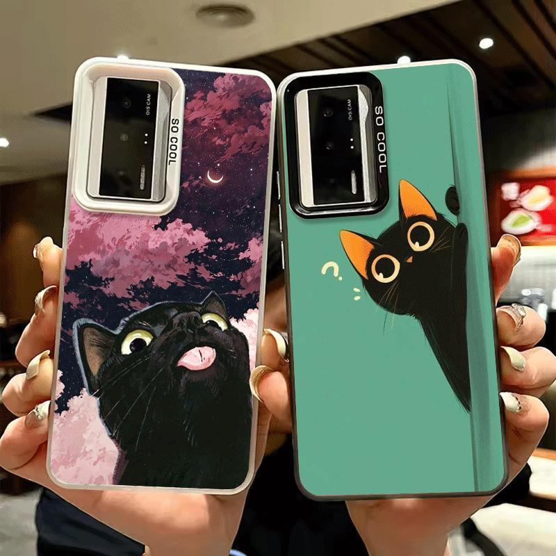 Милый котенок Мультяшный Ударопрочный Чехол для Телефона для Xiaomi Poco X7 X6 X5 X3 Pro F7 Ultra M8 Redmi 15C 15 14C 13C 12C 10C 13 12 10