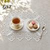 Warp-resistant Placemat White Lace Placemat, Foldable Soft Anti-Wrinkle Table Mat, Heat Low-temperature Resistant Non-Yellowing Durable Dining