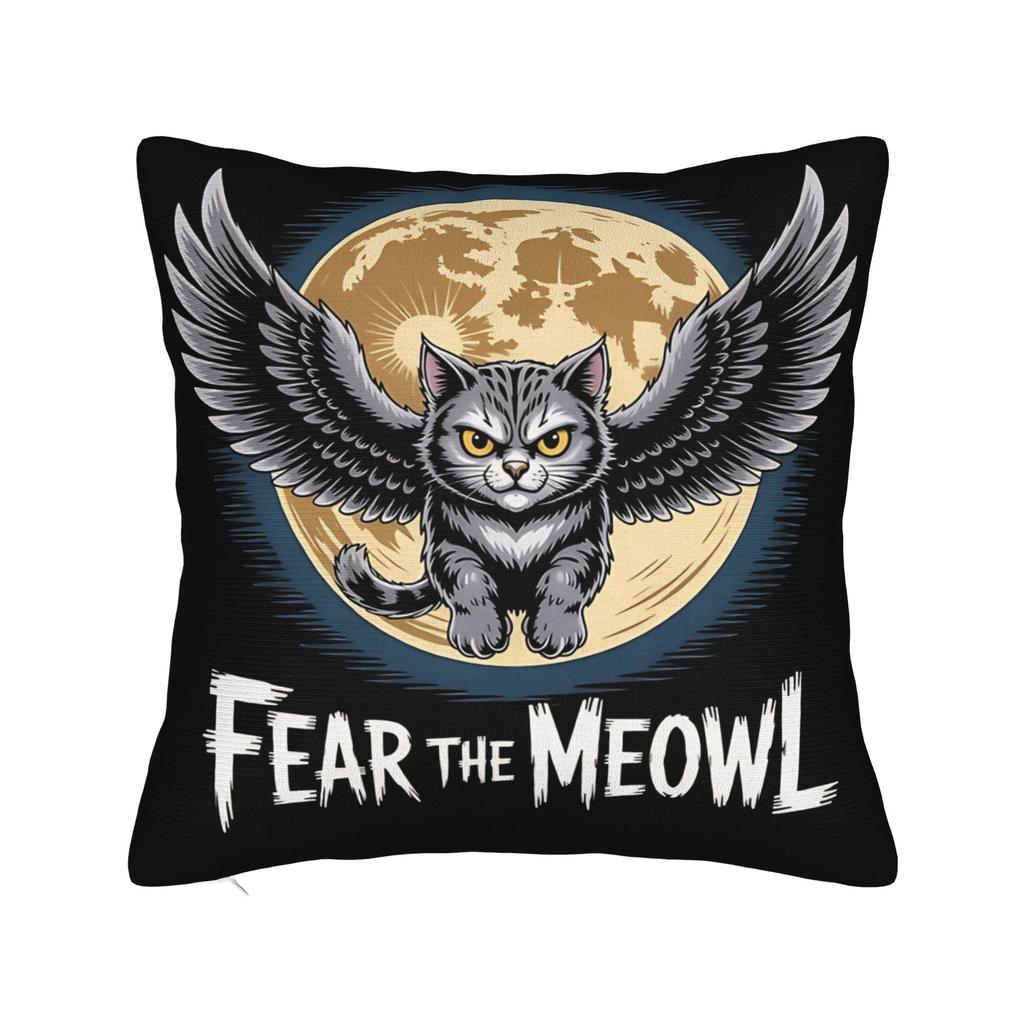 Наволочка Meowl Забавная Милая Кошка Сова Винтажная Наволочка Для Гостиной Наволочки На Подушки Для Стульев