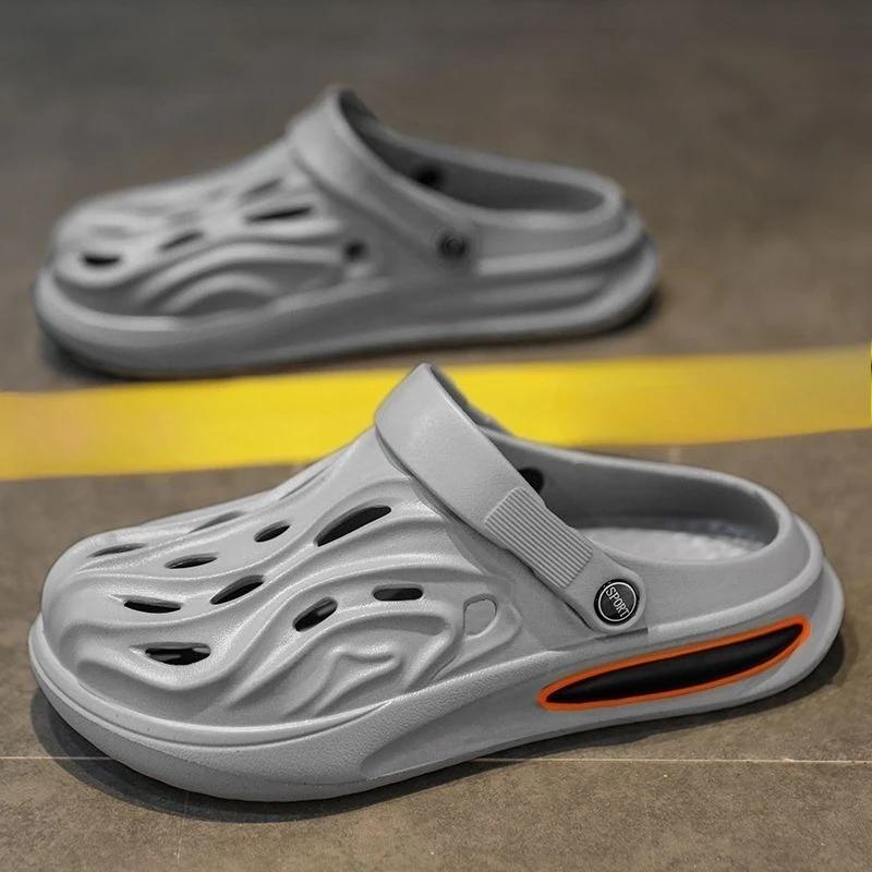 Пляжная мужская обувь Обувь с отверстиями Мягкая Распродажа Открытый носок Цвет Оптом Дорогая Новинка Тренд 2025 Босоножки мужские