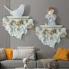 European Style Angel Decorative Wall Shelf Display Creative Resin Wall Decor for Home TV Wall Decoration Crafts Shelf Partition
