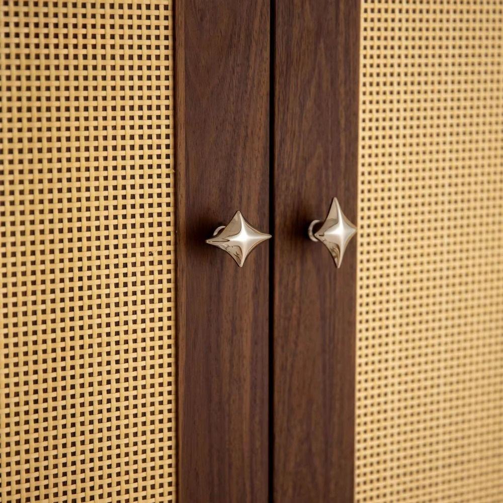 Zinc Zinc Zinc Alloy Cabinet Knobs Four Point Star Furniture Handles Storage Drawers