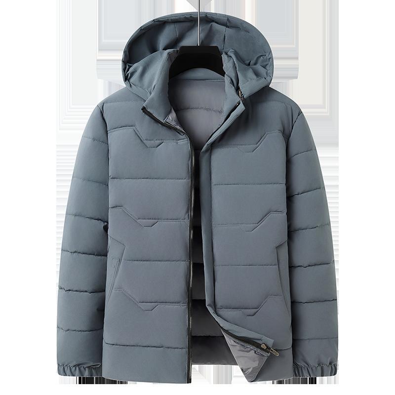 Зимняя мужская пуховая хлопковая одежда короткая теплая большого размера утолщенная средняя мужская хлопковая куртка