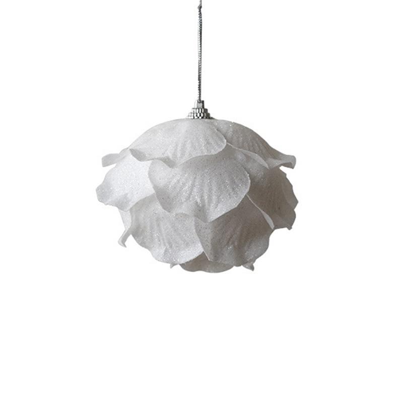 8/10см Пенопластовые Рождественские Шары Украшения Белый Цветочный Шар Подвеска для Рождественской Елки Свадебные Украшения Новогодние Украшения