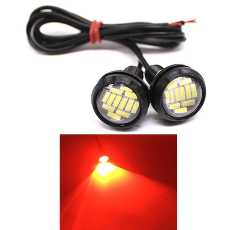 Work Light Eye LED 23 мм 4014 12SMD светодиодные фары для авто велосипеда-водителя противотуманные фары водонепроницаемые фары 2 шт.