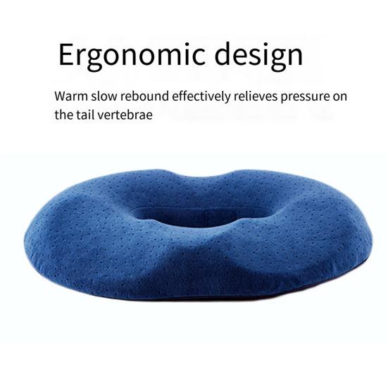 Подушка для сиденья от геморроя, нескользящая подушка для стульев для столовой, толстая пена с эффектом памяти, удобная поддержка