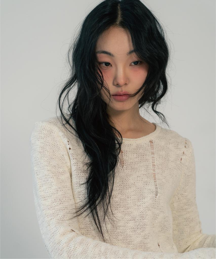 ZIZEMUSEUM Vintage Fringe Knit (Ivory)