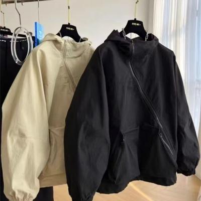 Персонализированная ветровка для женщин в корейском стиле, новая тонкая куртка, куртка, свободный комбинезон с капюшоном