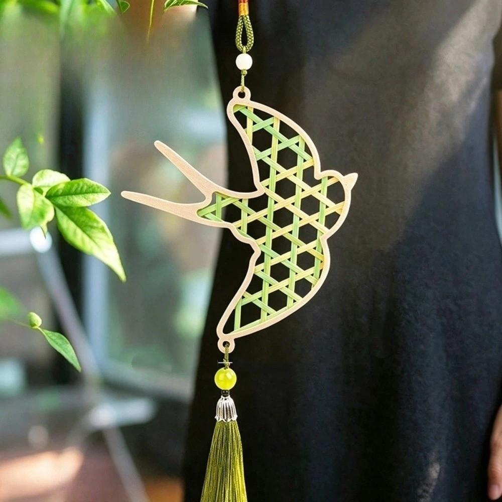 Zongzi Bamboo Pendant Material Kit Handmade Wind Chime Kit  Courtyard Decor