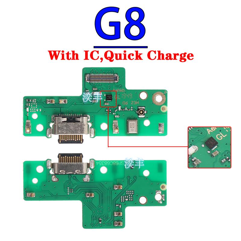 Usb Dock Charger Connector for Motorola Moto G6 G7 G8 Power Plus Play Lite Us Brazil Version Charging Board Module Flex Ports