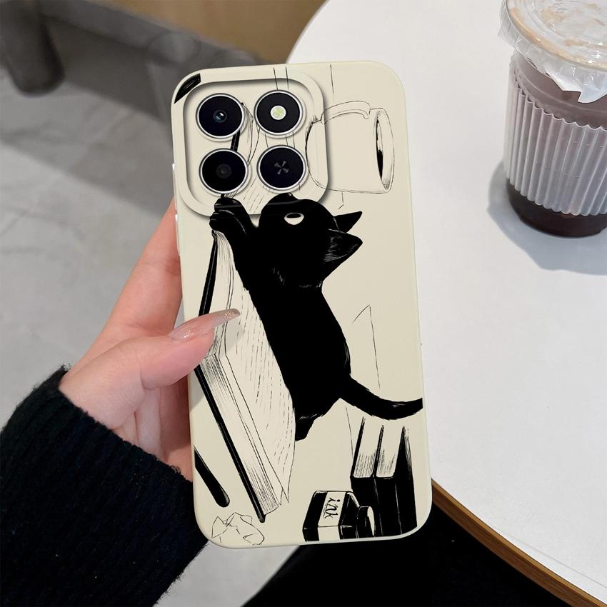 Для Huawei Honor X6C X7C 400 Pro Lite Чехол для телефона Милые розовые облачные узоры Жидкий силикон Недавно обновленные Противоударные Защитные чехлы Для Huawei Чехол