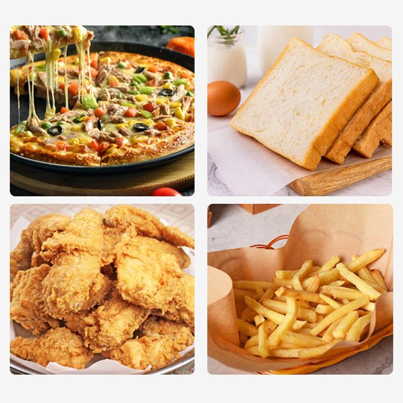 50 шт. антипригарные коврики для выпечки из впитывающей масло бумаги для выпечки печенья, приготовления пищи, фритюрницы, духовки, гриля, сублимационной сушилки, коврики Ray